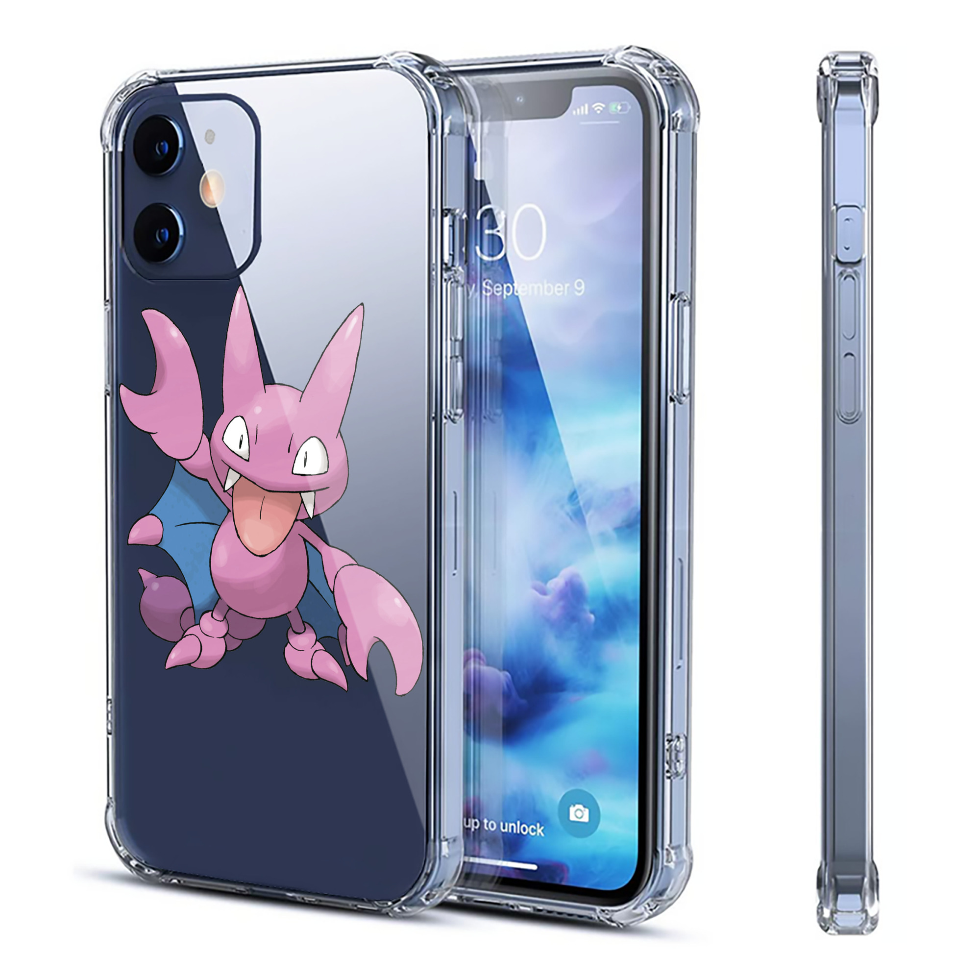（画像用） ポケットモンスター Pokémon 【iPhone 12シリーズ対応】透明スマホケース（クリアソフトケース）